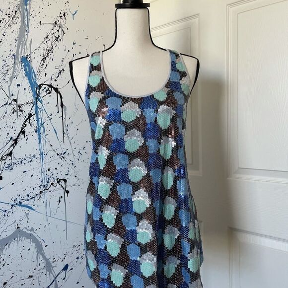 Fossil Sequin Racerback Tank, Large - Picture 3 of 13
